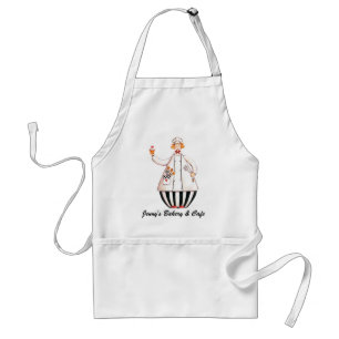 Chef Girl Cupcake Apron - with Blonde Hair