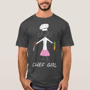 Chef Girl Kitchen Restaurant Baking Cooking Enthus T-Shirt
