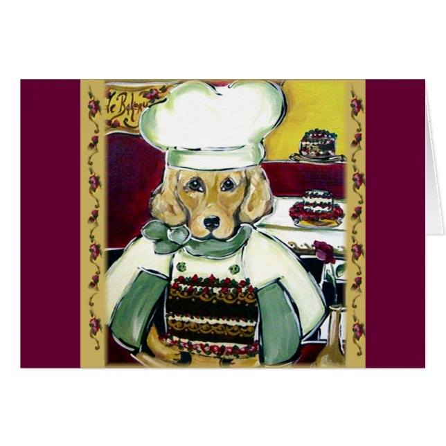Chef Golden Retriever (Front Horizontal)