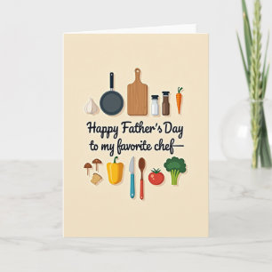 Chef Grandad Sweet Fathers Day Card