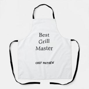 Chef handsome and can cook simple modern cooking apron