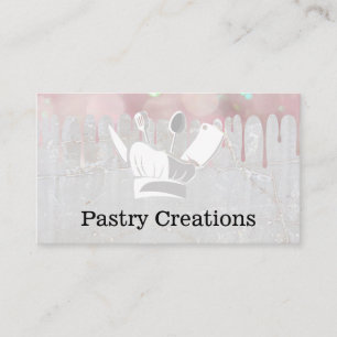 Chef Hat and Tools Baking Cooking Business Card