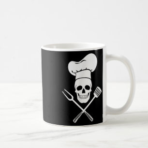 Chef Hat Cook Skull Kitchen Bbq Barbecue Tools  Coffee Mug