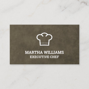 Chef Hat Icon Business Card