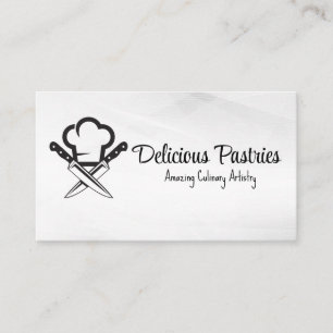 Chef Hat   Knife   Culinary Business Card