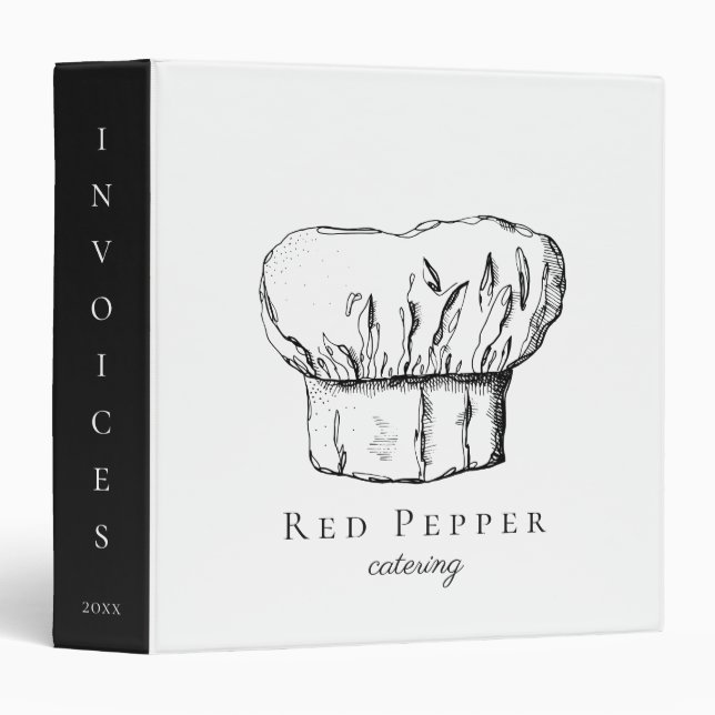 Chef Hat Personalized Binder (Front/Spine)