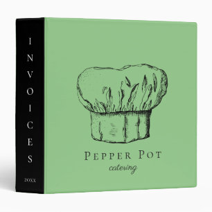 Chef Hat Personalized Business Binder