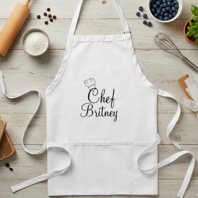 Chef Hat Personalized Standard Apron (Creator Uploaded)