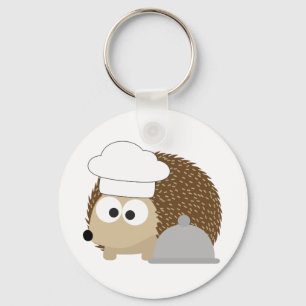 Chef Hedgehog Keychain