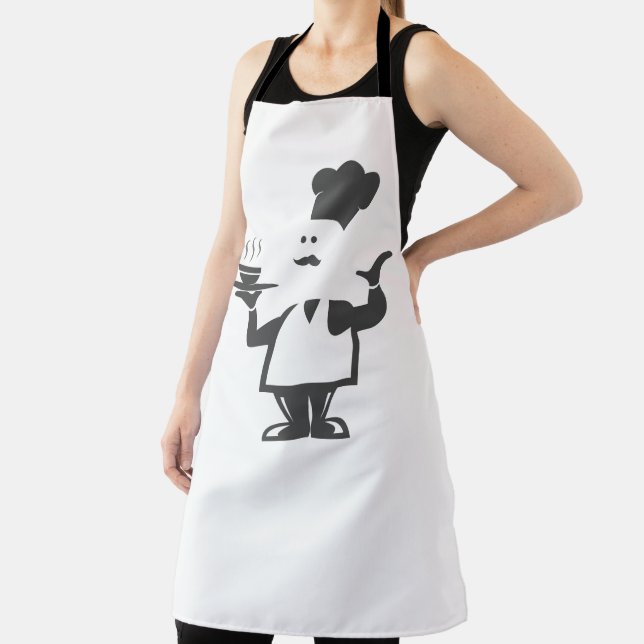 Chef holding a bowl of soup apron (Insitu)