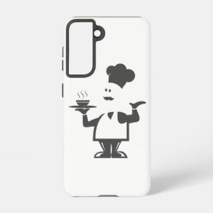 Chef holding a bowl of soup samsung galaxy case