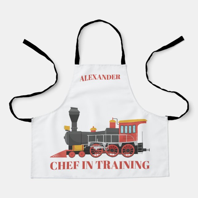 Chef in Training Personalize Kids' Apron (Front)