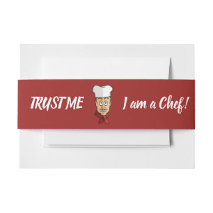 Chef Invitation Belly Band