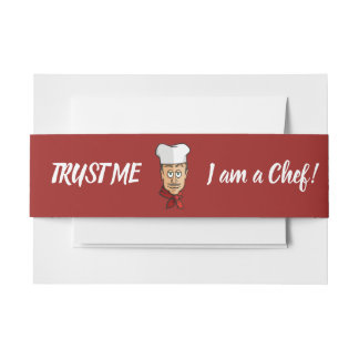 Chef Invitation Belly Band