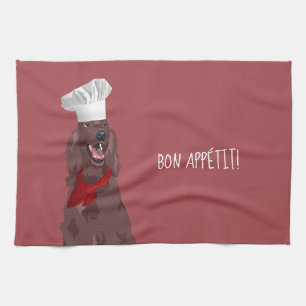 Chef Irish Red Setter Dog for Dog Lovers Kitchen Towel