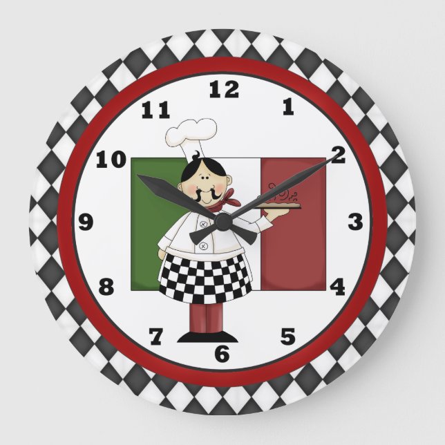 Chef italien horloge 8 (Recto)