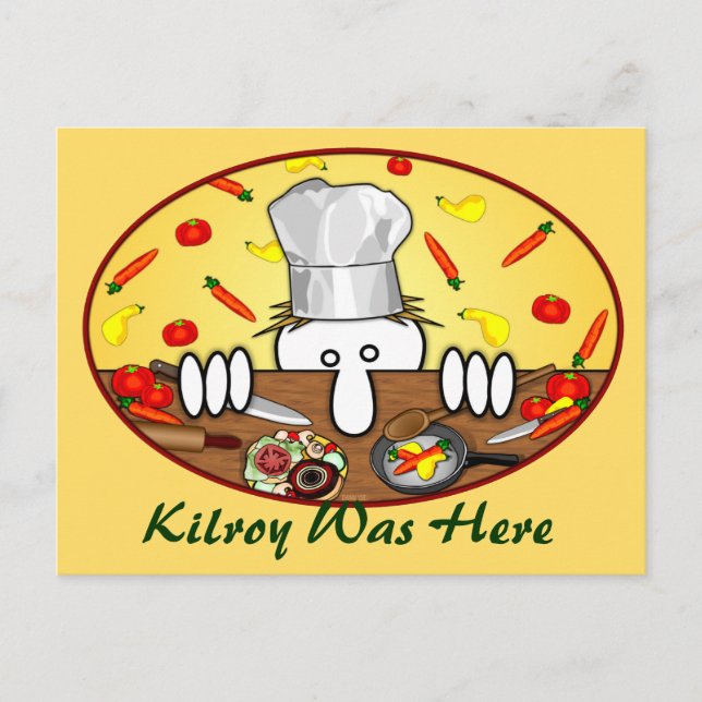 Chef Kilroy Postcard 2 (Front)