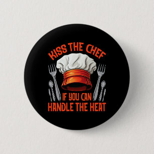 Chef Kiss Cooking Enthusiast Grilling Smoking  2 Inch Round Button
