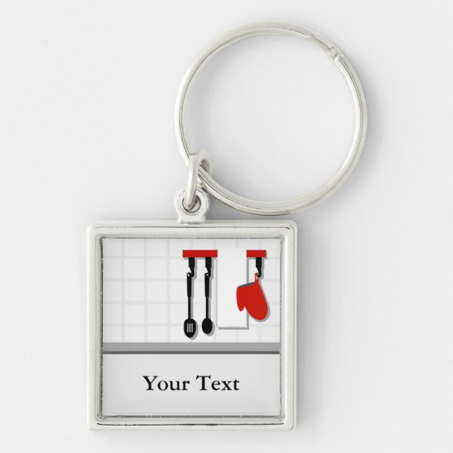 Chef Kitchen Cook Premium Keychain (Front)