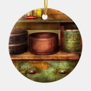 Chef - Kitchen - Food - The cake chest Ceramic Ornament