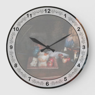 Chef - Kitchen - Today's menu Large Clock