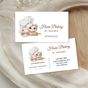 Chef Kitten Bakery  Business Card