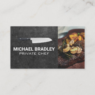 Chef Knife   Steak Business Card