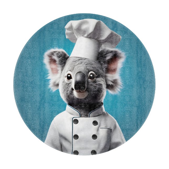 Chef Koala Cutting Board (Front)
