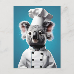 Chef Koala Postcard