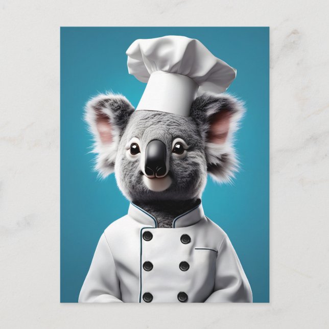 Chef Koala Postcard (Front)