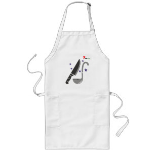 Chef Logo Design Apron   Knife and Ladle Culinary 