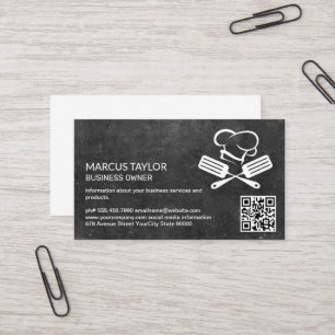 Chef Logo   QR Code  Business Card