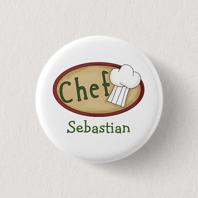 Chef Name ID V2 1 Inch Round Button (Front)