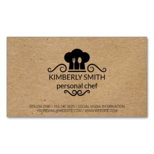 Chef   Natural Magnetic Business Card