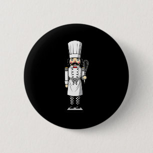 Chef Nutcracker Cook Hat Xmas 2 Inch Round Button
