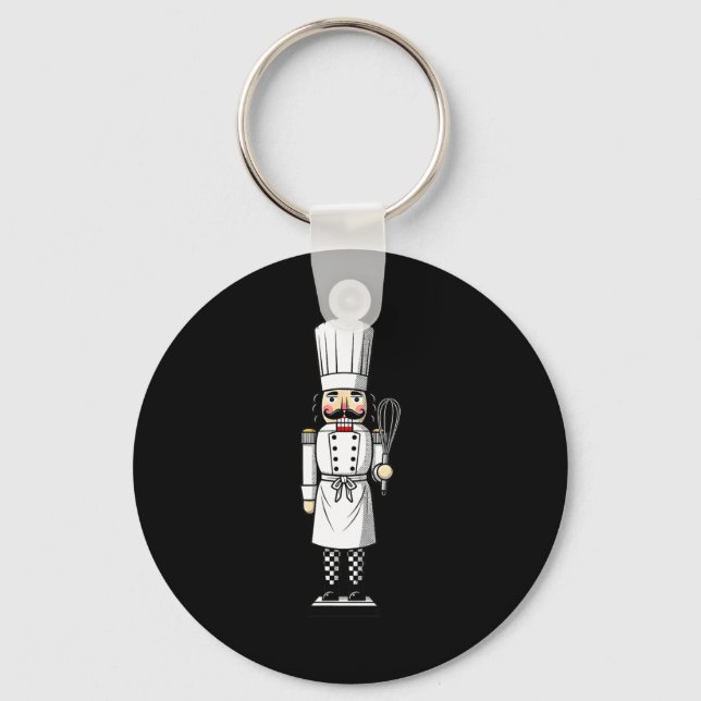 Chef Nutcracker Cook Hat Xmas  Keychain (Front)