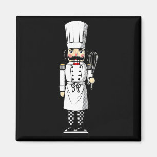 Chef Nutcracker Cook Hat Xmas Magnet