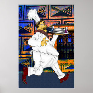 Chef on the run poster