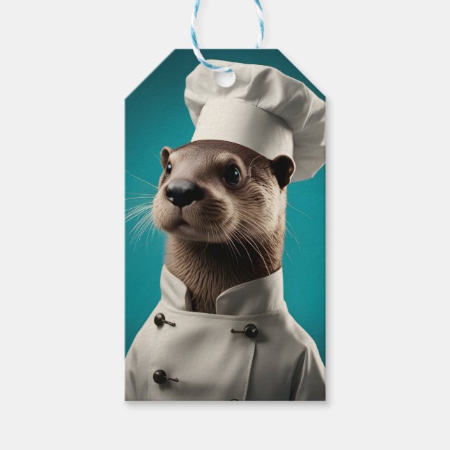 Chef Otter Gift Tags (Front)