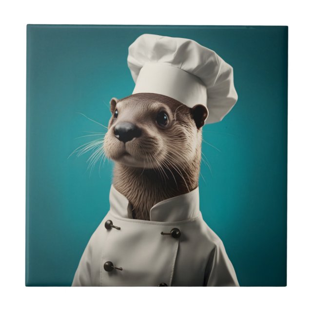 Chef Otter Tile (Front)