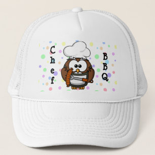 Chef owl trucker hat