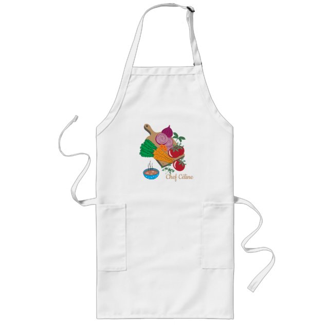 Chef Personalized Vegetables Apron (Front)