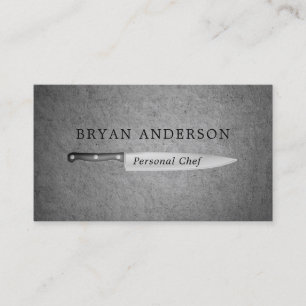 Chef personnel - Carte de visite du couteau