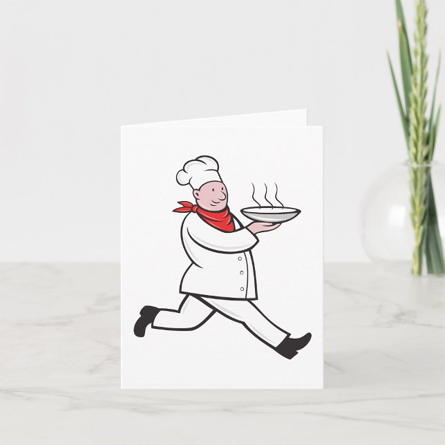 Chef portant des cartes de notes alimentaires (Créateur téléchargé)