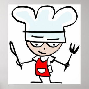 Chef poster for home or restaurant
