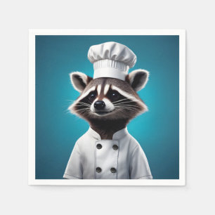 Chef Raccoon Napkin