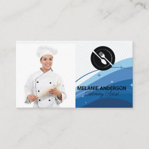 Chef Restaurant Logo Business Card