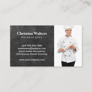 Chef   Restaurant Manager   Catering Business Card