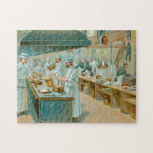 Chef Restaurant Vintage Food Jigsaw Puzzle