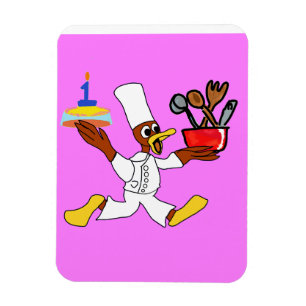 Chef Rose Ducky Kazoo Flexible Photo Magnet